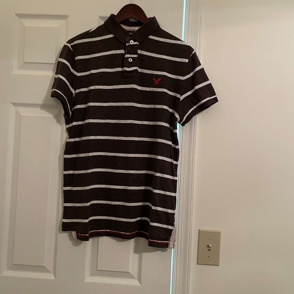 American eagle collared short sleeve polo